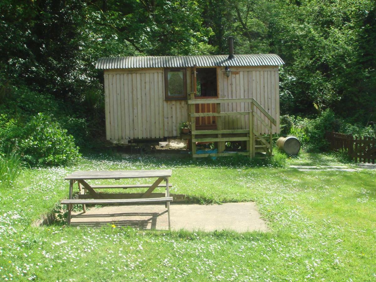 קארמרת'ן 'Morris' The Shepherd'S Hut With Woodland Hot Tub מראה חיצוני תמונה