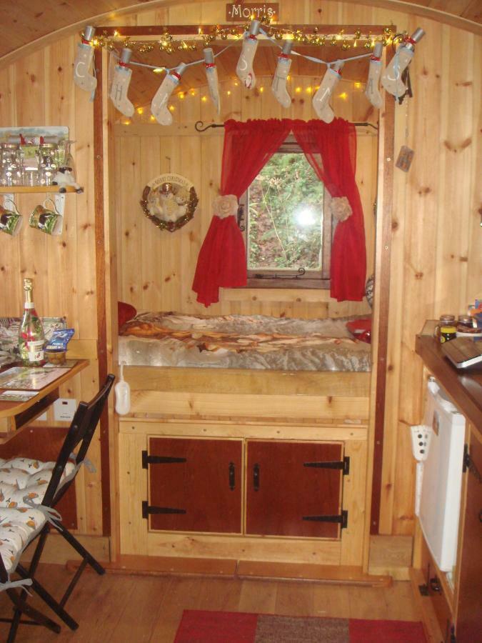 קארמרת'ן 'Morris' The Shepherd'S Hut With Woodland Hot Tub מראה חיצוני תמונה