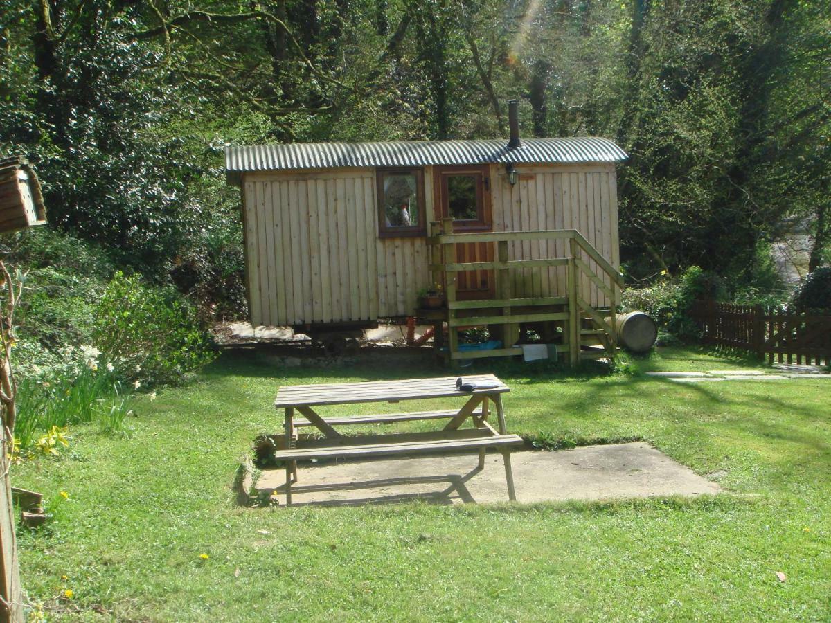 קארמרת'ן 'Morris' The Shepherd'S Hut With Woodland Hot Tub מראה חיצוני תמונה